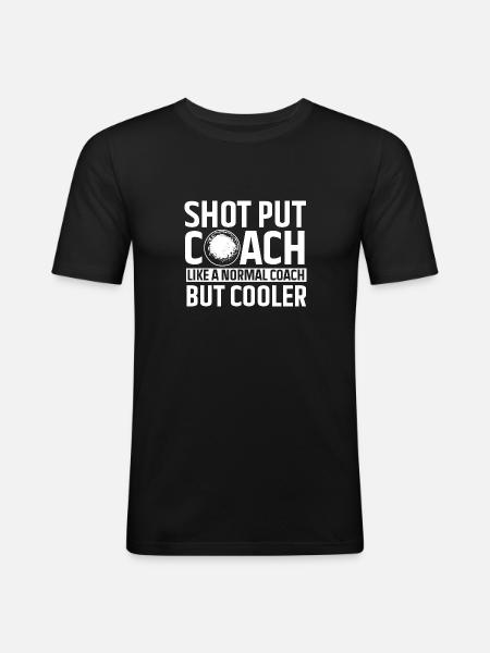 Shot Put Throwing Athletics - Men's Slim Fit T-Shirt - black