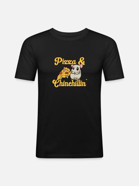 Chinchilla - Men's Slim Fit T-Shirt - black