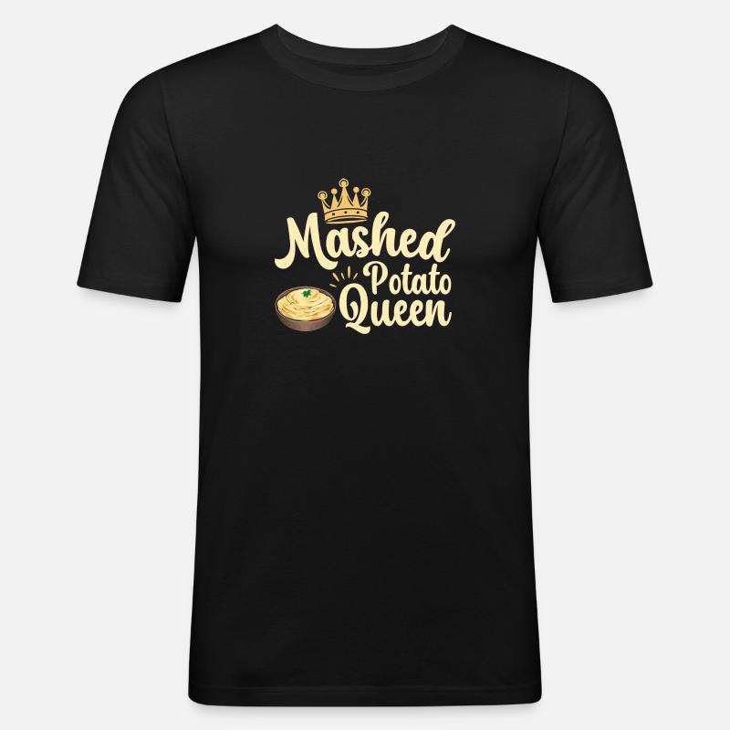 Mashed potatoes Mashed potatoes - Men's Slim Fit T-Shirt - black