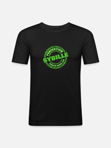 Sybille Sybille - Men's Slim Fit T-Shirt - black