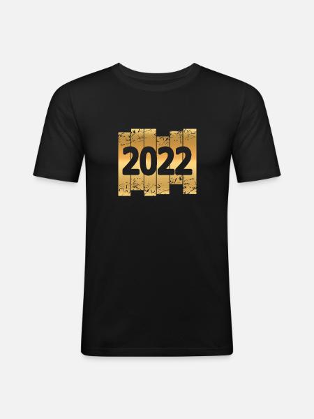 Gold 2022 - Men's Slim Fit T-Shirt - black
