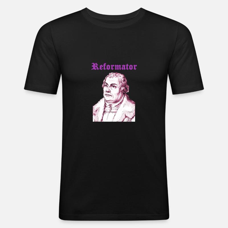 Reformator - Männer Slim Fit T-Shirt - Schwarz