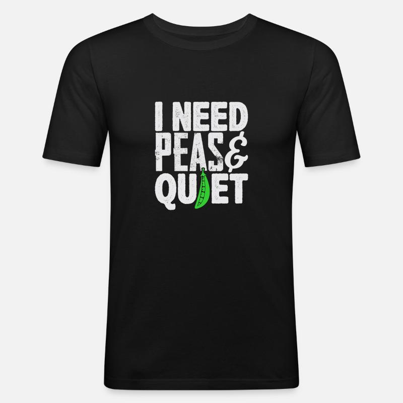 Veganer - Männer Slim Fit T-Shirt - Schwarz