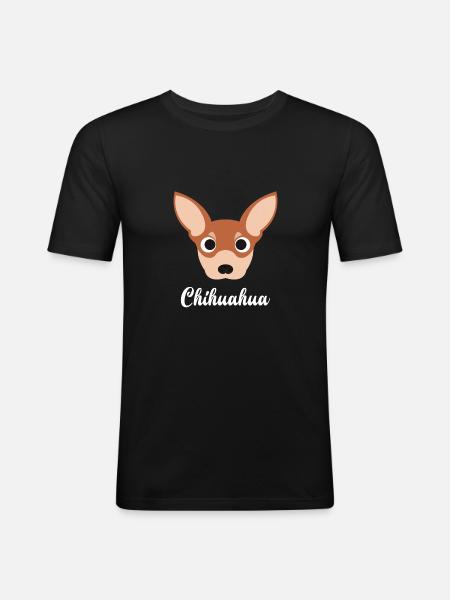 Chihuahua - Men's Slim Fit T-Shirt - black