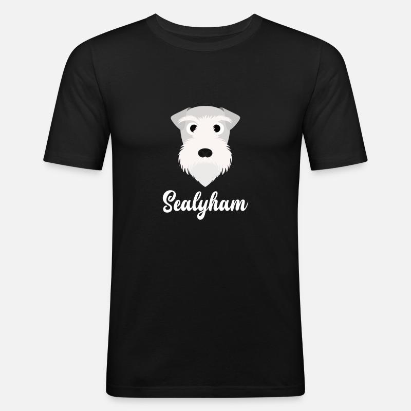 Sealyham - Sealyham Terrier - Männer Slim Fit T-Shirt - Schwarz