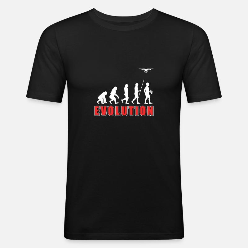 Drone Evolution - T-shirt près du corps Homme - noir