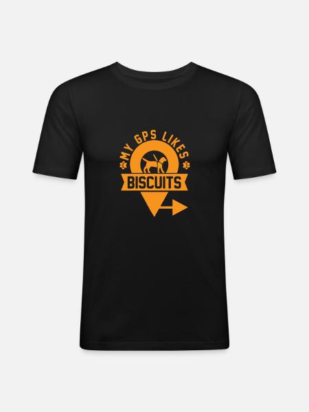 Aveugle Cadeau Drôle Aveuglement Visuel - T-shirt près du corps Homme - noir