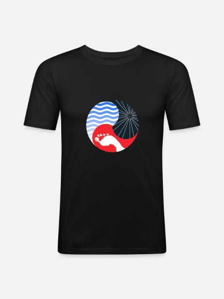 triathlon - Men's Slim Fit T-Shirt - black