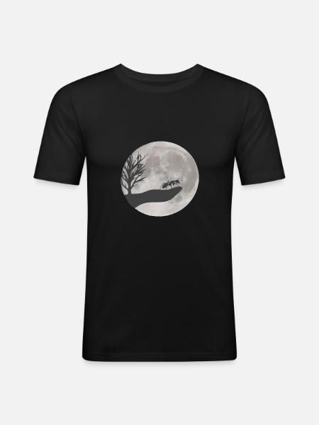 Ant drawing - Men's Slim Fit T-Shirt - black