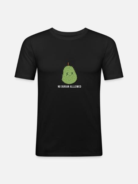 No Durian Allowed - Men's Slim Fit T-Shirt - black