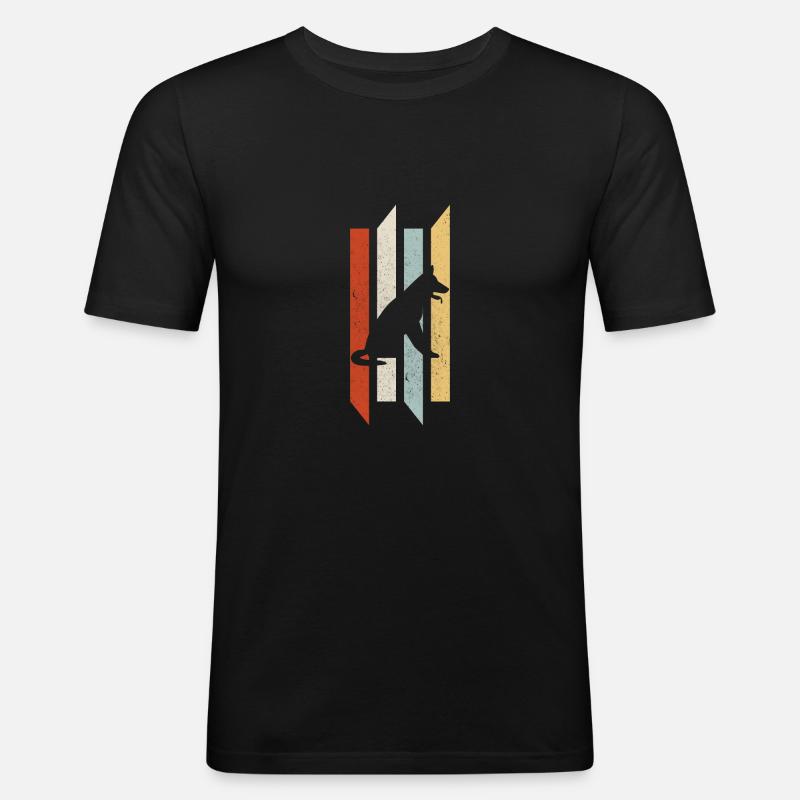 German Shepherd German Shepherd Gift - Men's Slim Fit T-Shirt - black