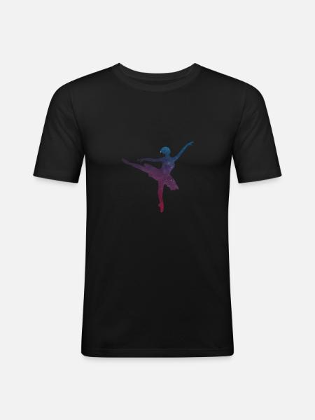 Ballet Dancing Girlfriend Ballerina Gift - Men's Slim Fit T-Shirt - black