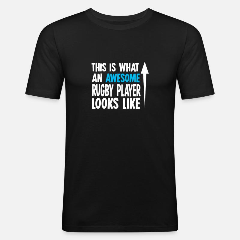 rugby - Men's Slim Fit T-Shirt - black