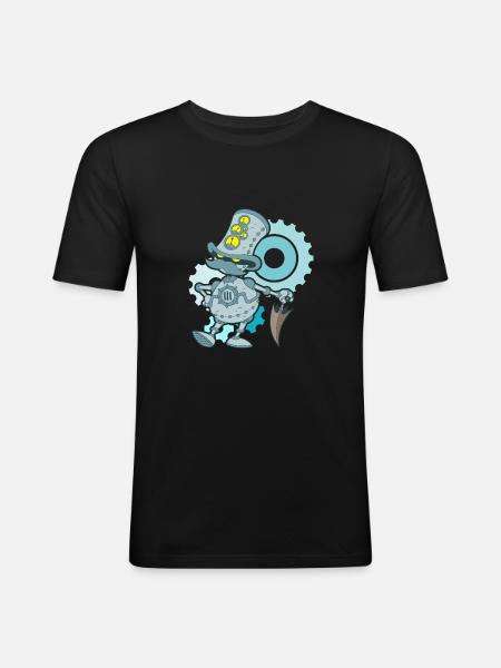 Robotter - Men's Slim Fit T-Shirt - black