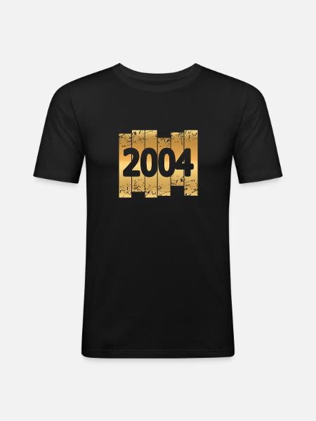 2004 - T-shirt près du corps Homme - noir