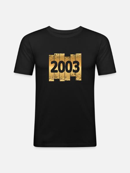 Witzig 2003 - Men's Slim Fit T-Shirt - black