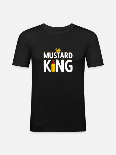 Senf Moutarde - T-shirt près du corps Homme - noir