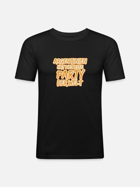 Gift for Argentina - Men's Slim Fit T-Shirt - black