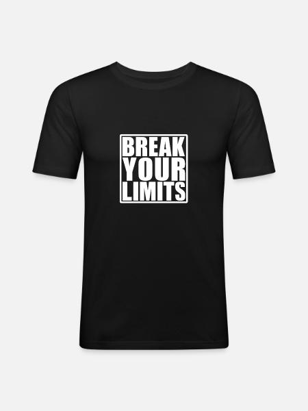 Break your Limits - Men's Slim Fit T-Shirt - black