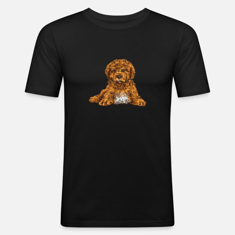 Cavapoo Capoodle Cavoodle Chien Cadeau - T-shirt près du corps Homme - noir