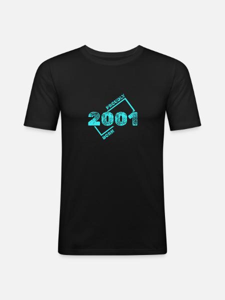 Gift Idea 2001 - Men's Slim Fit T-Shirt - black