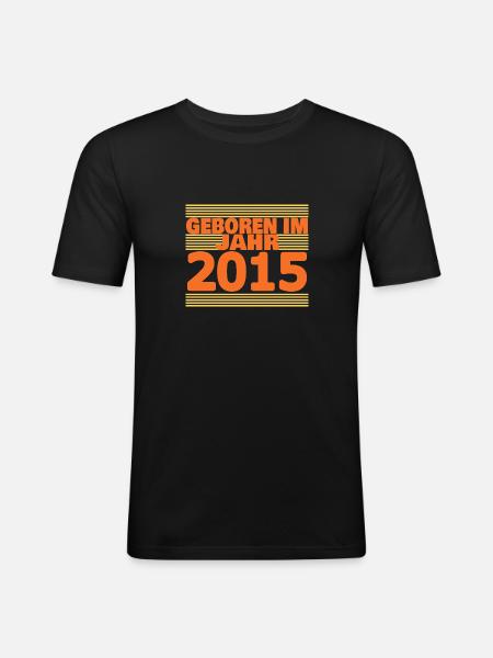 Years 2015 - Men's Slim Fit T-Shirt - black
