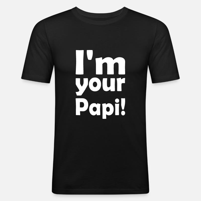 Im your papi - Men's Slim Fit T-Shirt - black