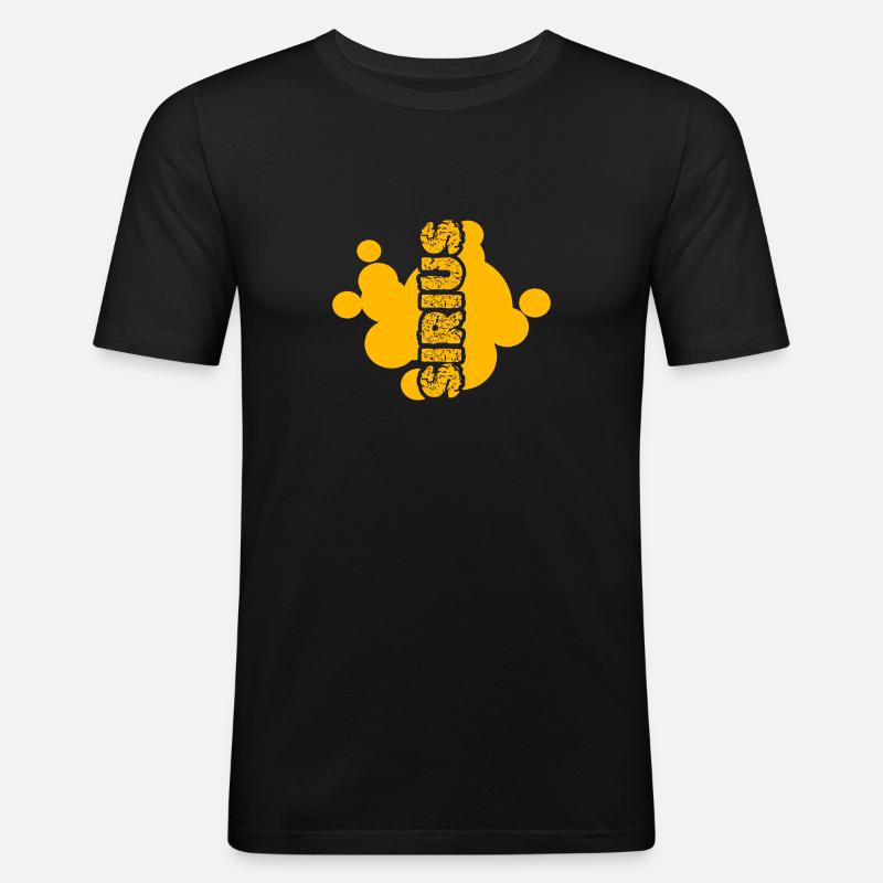 Kunst Sirius - Männer Slim Fit T-Shirt - Schwarz