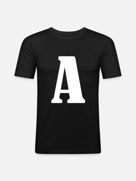 A - Men's Slim Fit T-Shirt - black