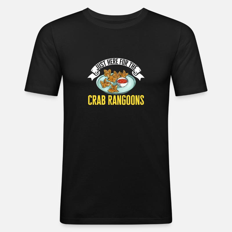 Krabben Rangoon Crab Rangoon - Männer Slim Fit T-Shirt - Schwarz