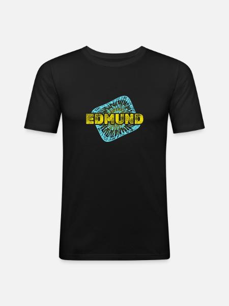 Gift for Edmund - Men's Slim Fit T-Shirt - black