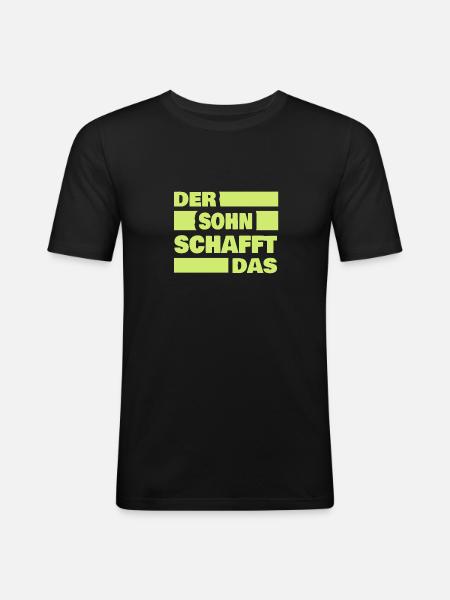 Son - Men's Slim Fit T-Shirt - black