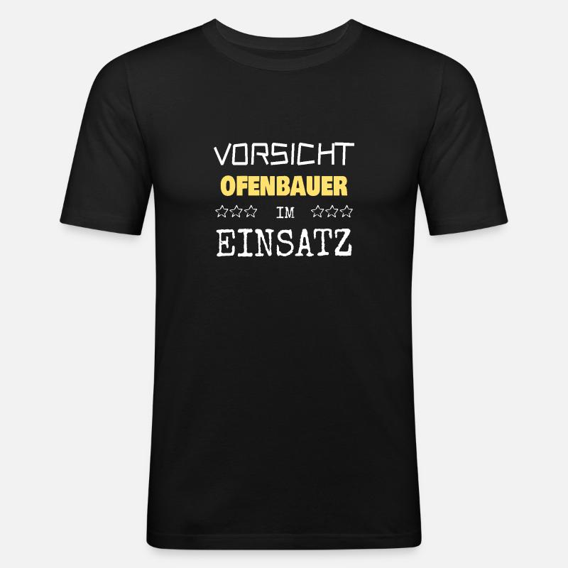 Constructeur de poêles comme vocation - T-shirt près du corps Homme - noir