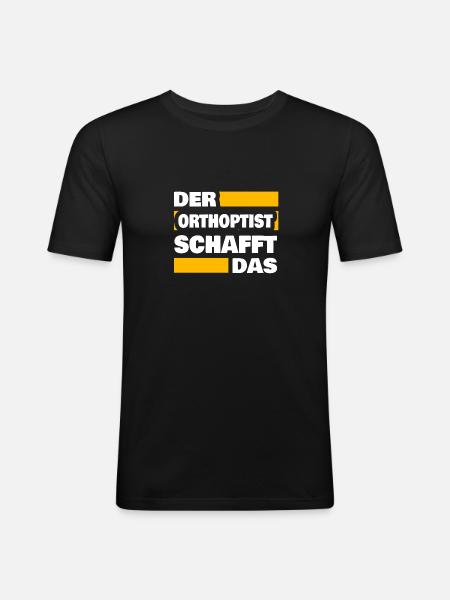 Orthoptist as work - Men's Slim Fit T-Shirt - black