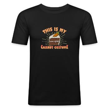 Carrot Cake Recipe Delicious Hobby Bakery - Men's Slim Fit T-Shirt - black - Front - Nik (191cm)