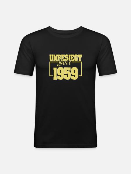 seit 1959 - Männer Slim Fit T-Shirt - Schwarz
