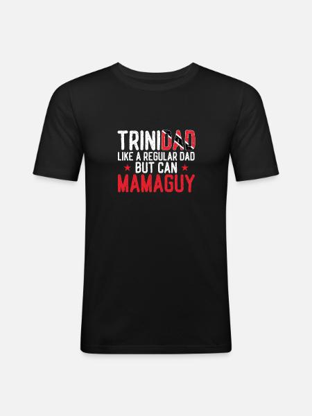 Drapeau de Trinité-et-Tobago - T-shirt près du corps Homme - noir