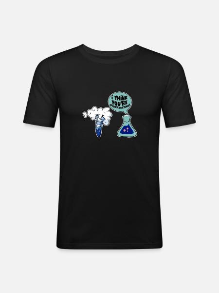I Think You're Overreacting 2 - Men's Slim Fit T-Shirt - black