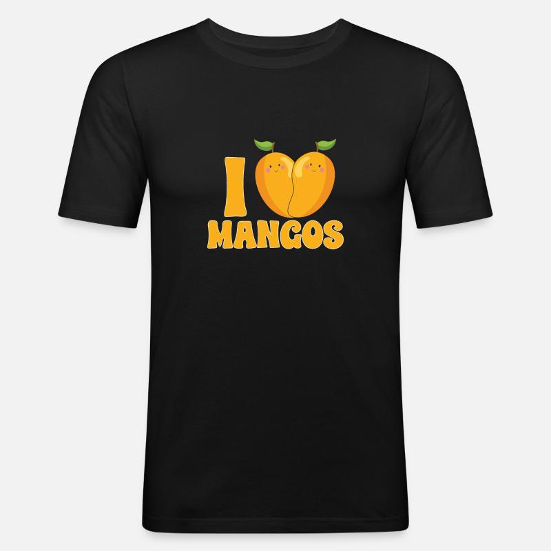 Mango Fruit Mango - Men's Slim Fit T-Shirt - black