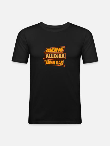 Allegra als Allegra - Männer Slim Fit T-Shirt - Schwarz