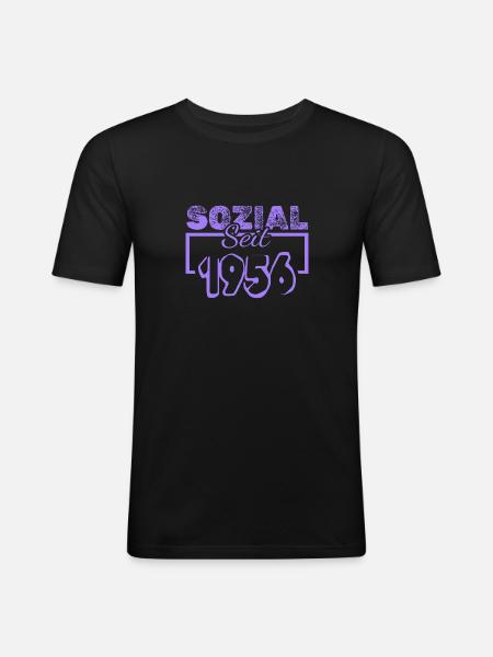 1956 - Men's Slim Fit T-Shirt - black