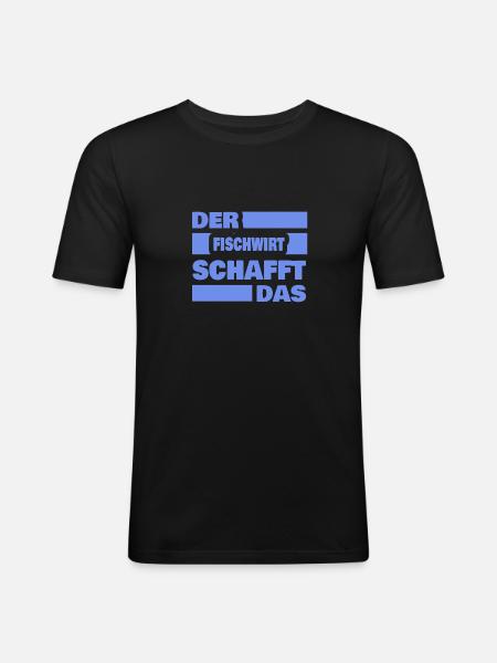 Fish farmer - Men's Slim Fit T-Shirt - black