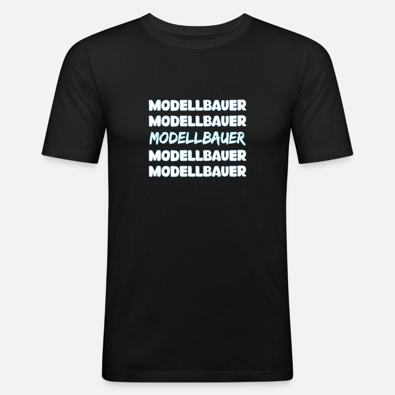 Gift for model builder - Men's Slim Fit T-Shirt - black