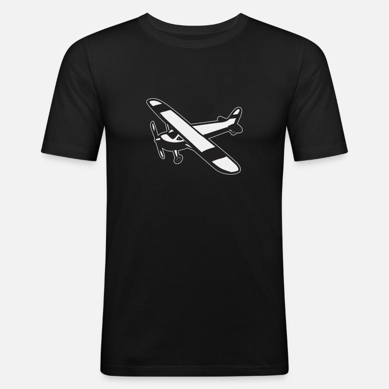 Modèle d’avion télécommandé - T-shirt près du corps Homme - noir