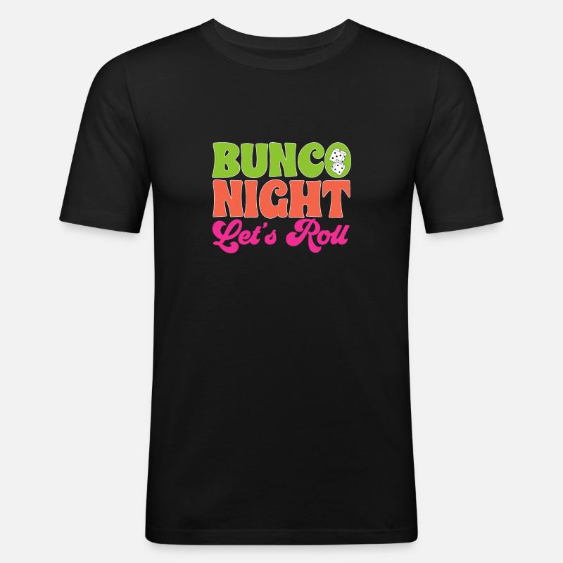 Bunco Dice Game - Men's Slim Fit T-Shirt - black