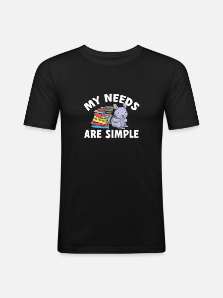 Chinchilla - Men's Slim Fit T-Shirt - black