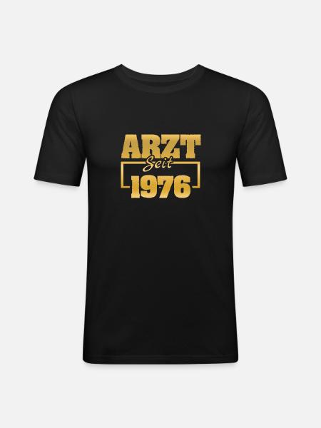 Doctor 1976 - Men's Slim Fit T-Shirt - black