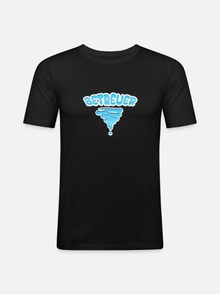 Profession Aidant - T-shirt près du corps Homme - noir