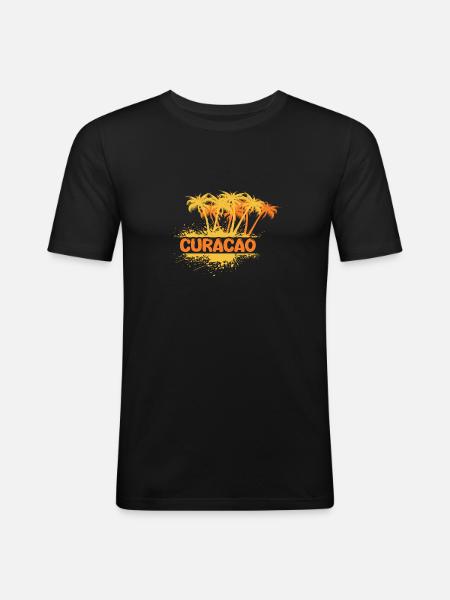 Party Curacao - Men's Slim Fit T-Shirt - black