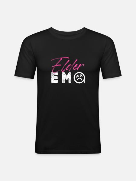Elderemo - Men's Slim Fit T-Shirt - black